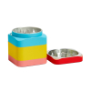 Colorblock Grinder – 4-Piece Rubberized Metal Herb Grinder (2.25")