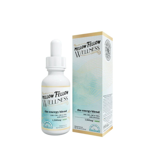 Mellow Fellow Wellness Tincture – Energy Blend 1500mg Mint