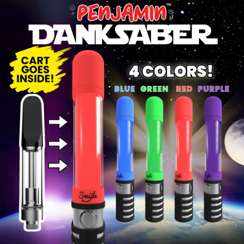 Smyle Labs Danksaber 510 Battery – LED Lightsaber Cart Vape