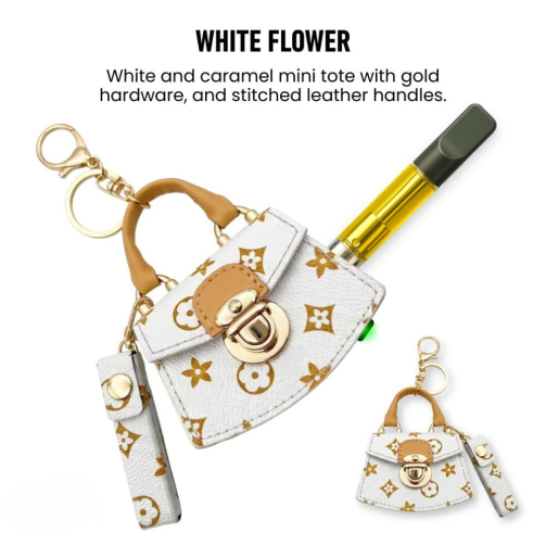 PURSEJAMIN WHITE FLOWERS