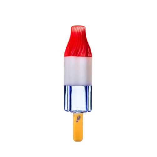 BigFun Pipesicle Glass Hand Pipe – 6-Inch Bomb Pop Popsicle Design