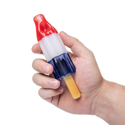 BigFun Pipesicle Glass Hand Pipe – 6-Inch Bomb Pop Popsicle Design