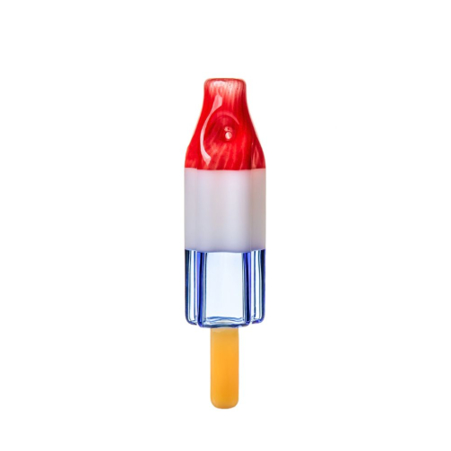 BigFun Pipesicle Glass Hand Pipe – 6-Inch Bomb Pop Popsicle Design